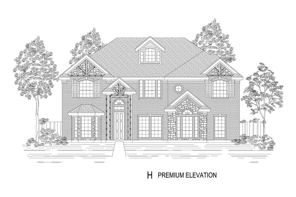 Hillcrest 2R (w/Media) Premium Elevation H