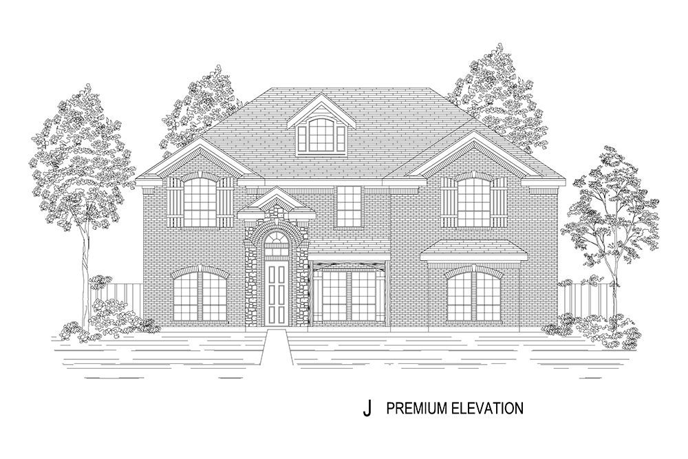 Hillcrest 2R (w/Media) Premium Elevation J