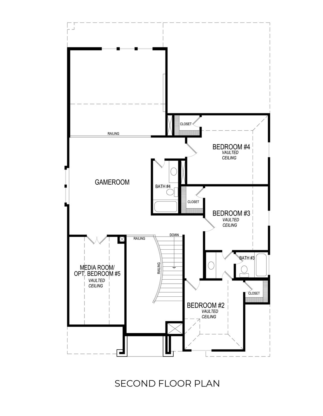 Normandy R - Second Floor Plan