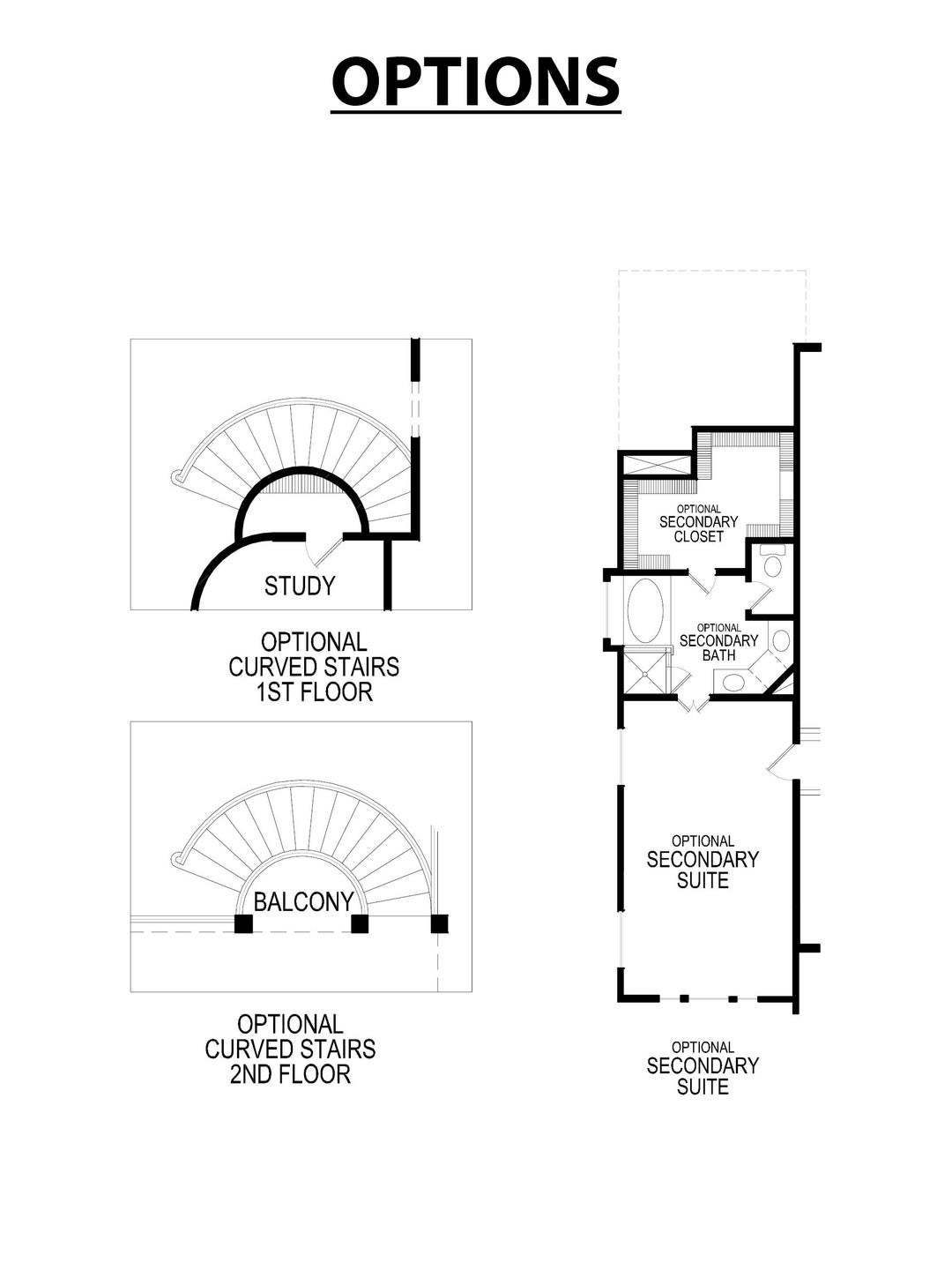 Stonehaven 45 2R-CW Floor Plan Options