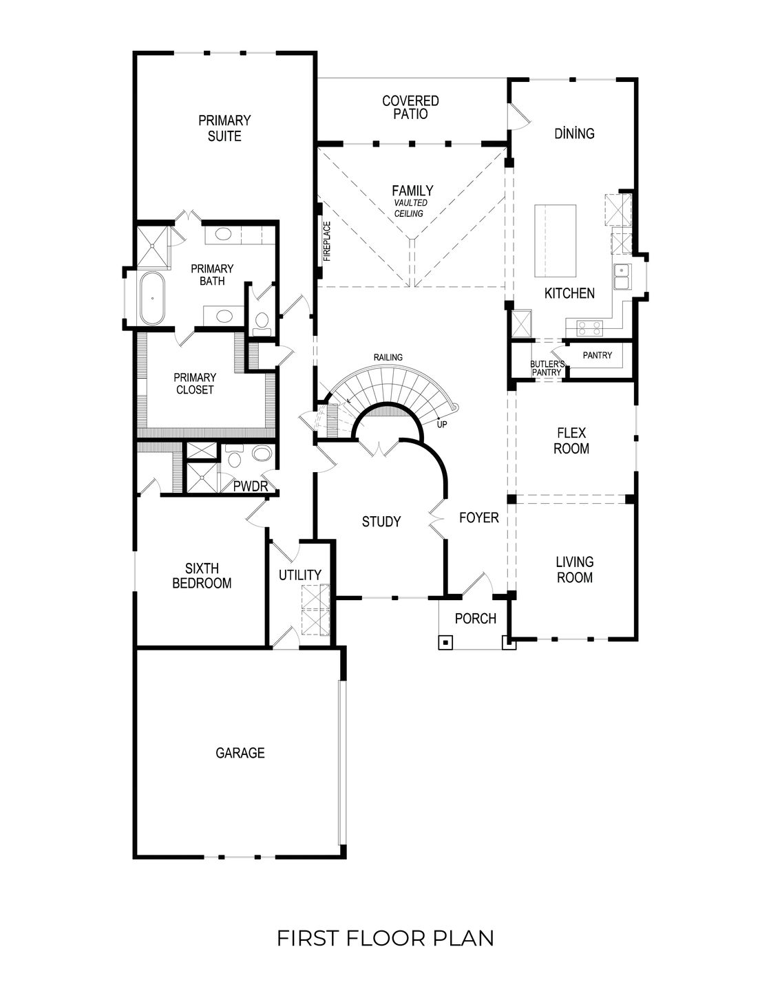 Stonebriar 2FSW (w/Media) First Floor Plan