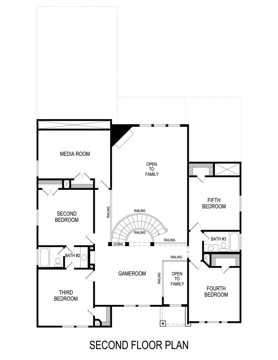 Stonebriar 2R (w/Media) Second Floor Plan
