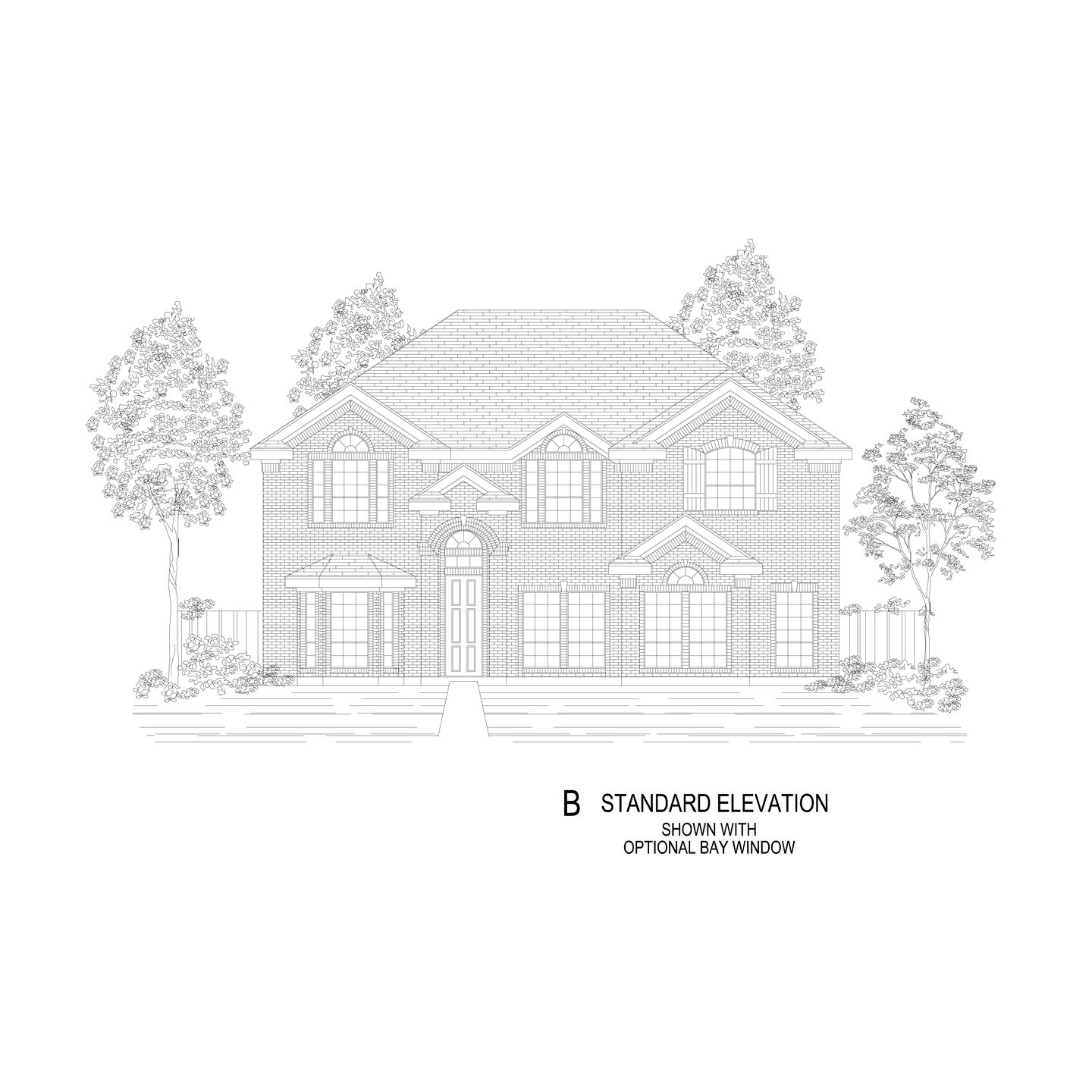 Hillcrest 45 2R-CW (w/Media) - Elevation B