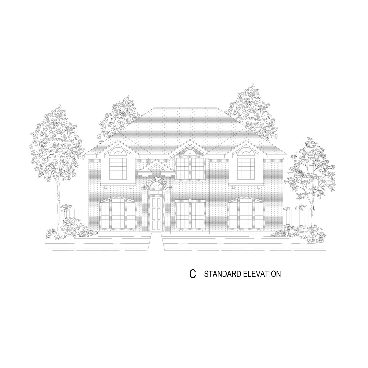 Hillcrest 45 2R-CW (w/Media) - Elevation C