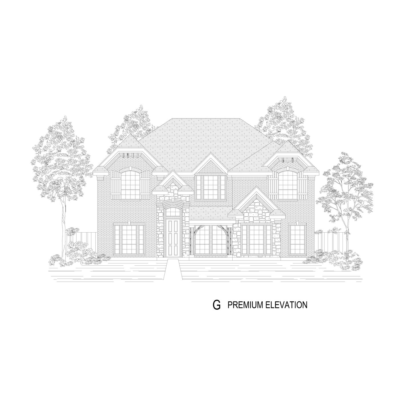 Hillcrest 45 2R-CW (w/Media) - Elevation G