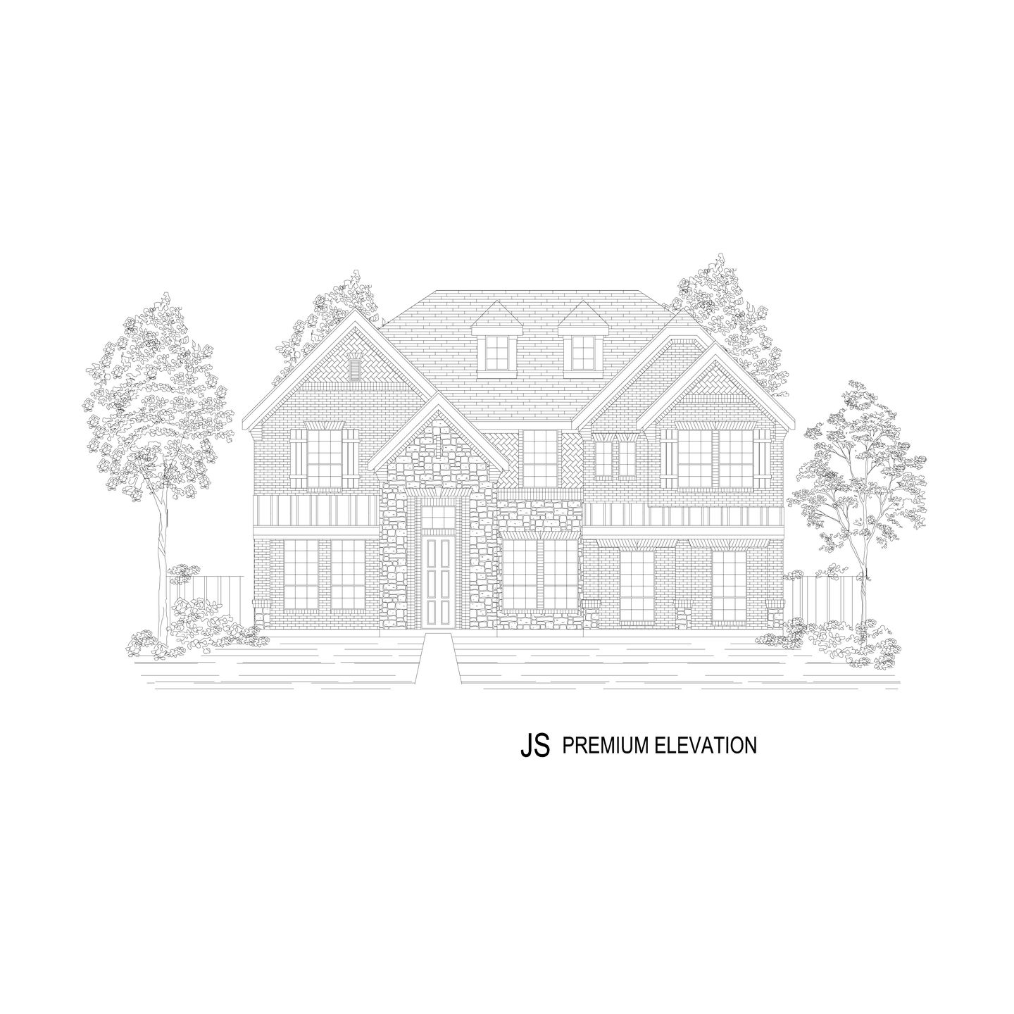 Hillcrest 45 2R-CW (w/Media) - Elevation JS