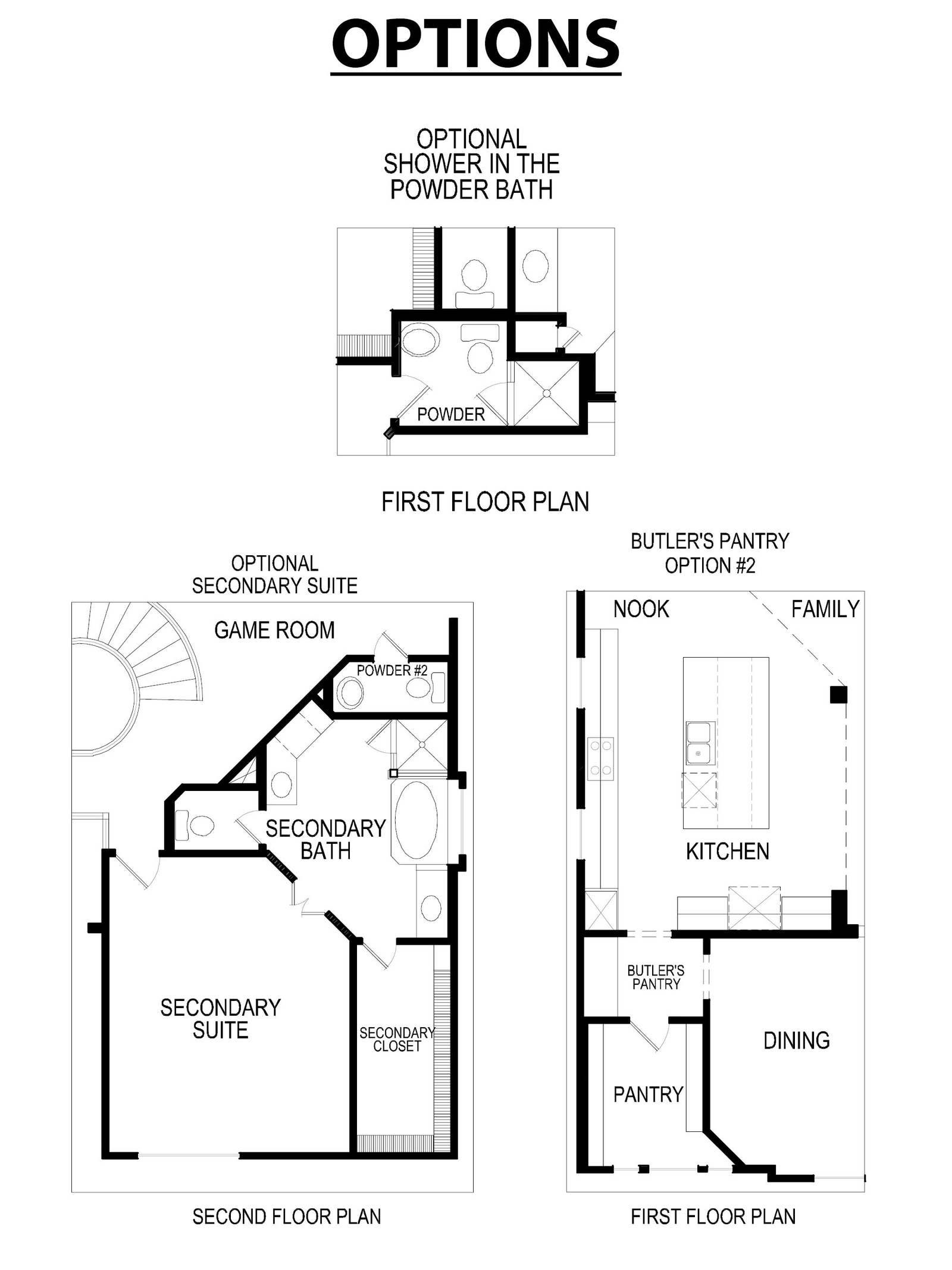 Brentwood 3FS (w/Media) Floor Plan Options