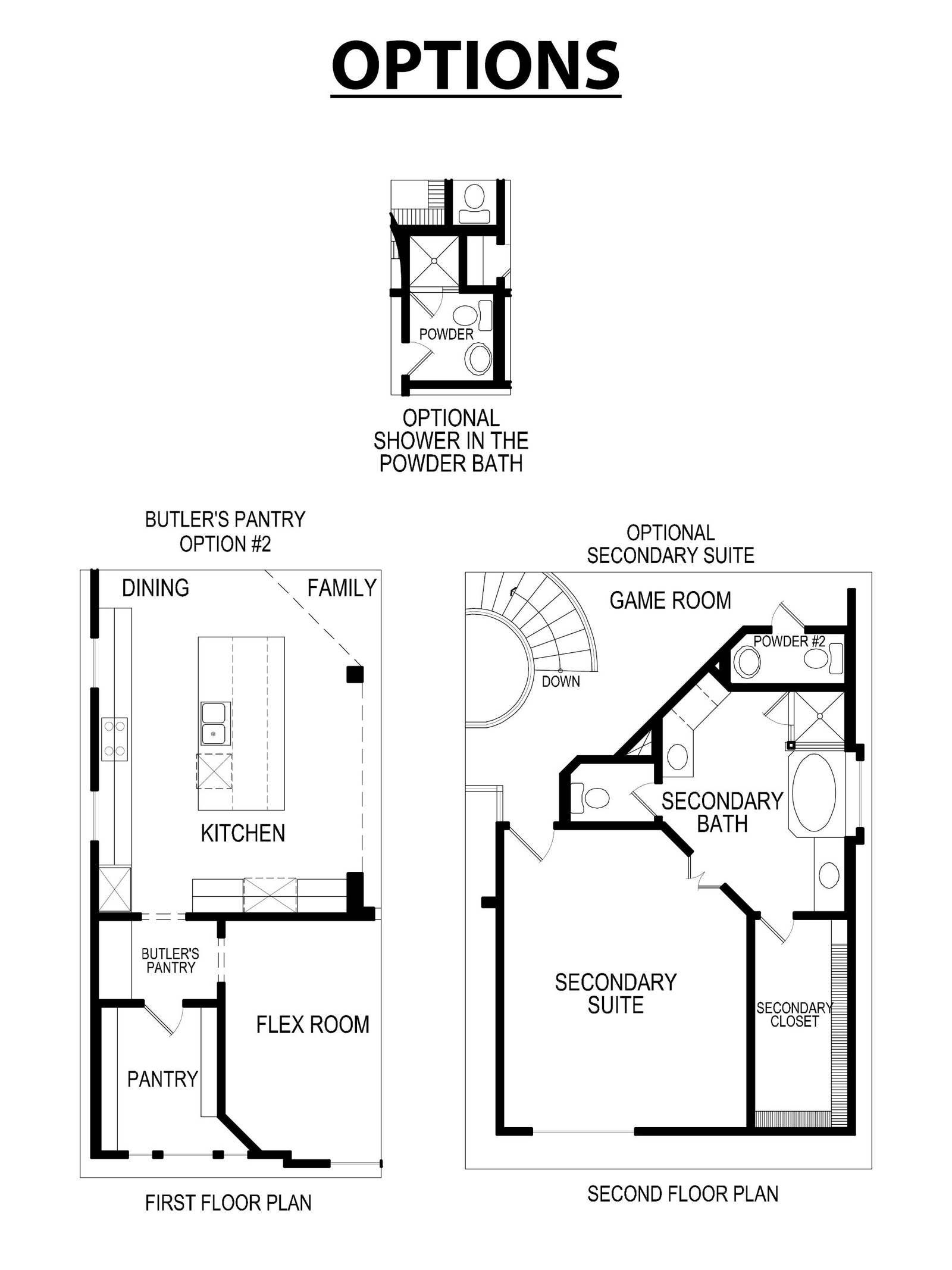 Brentwood 3FSW w/Media Floor Plan Options