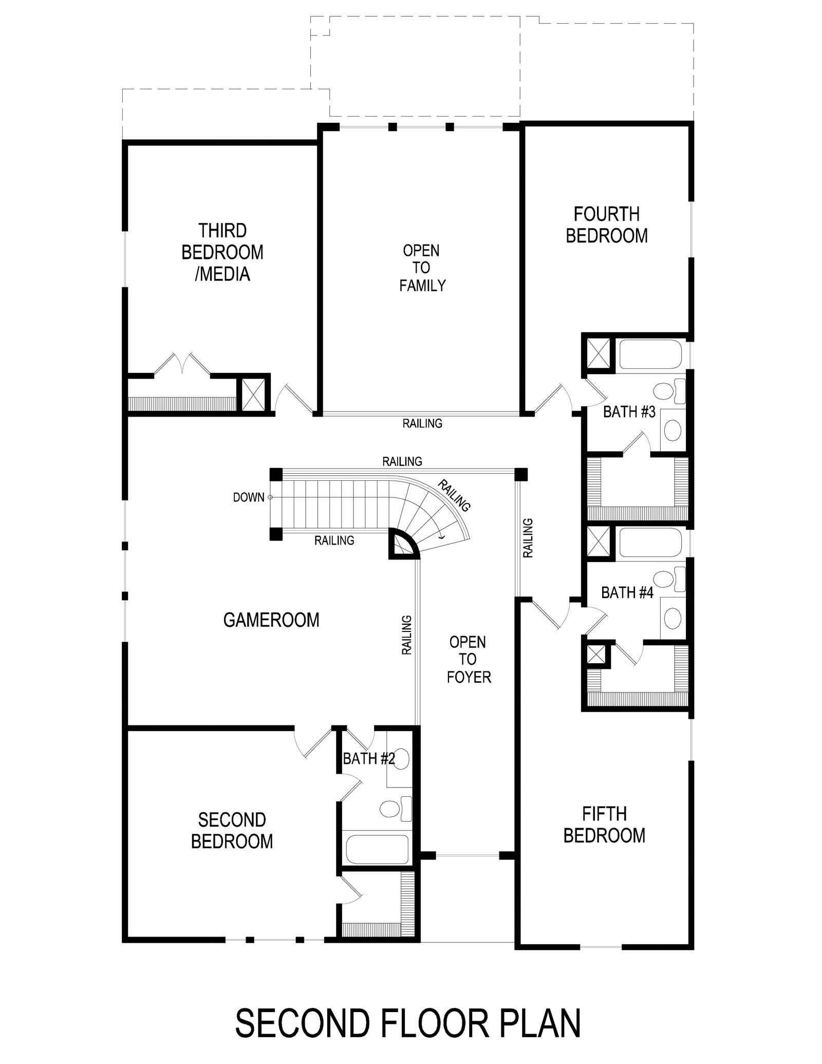 Sheffield EW F Second Floor Plan