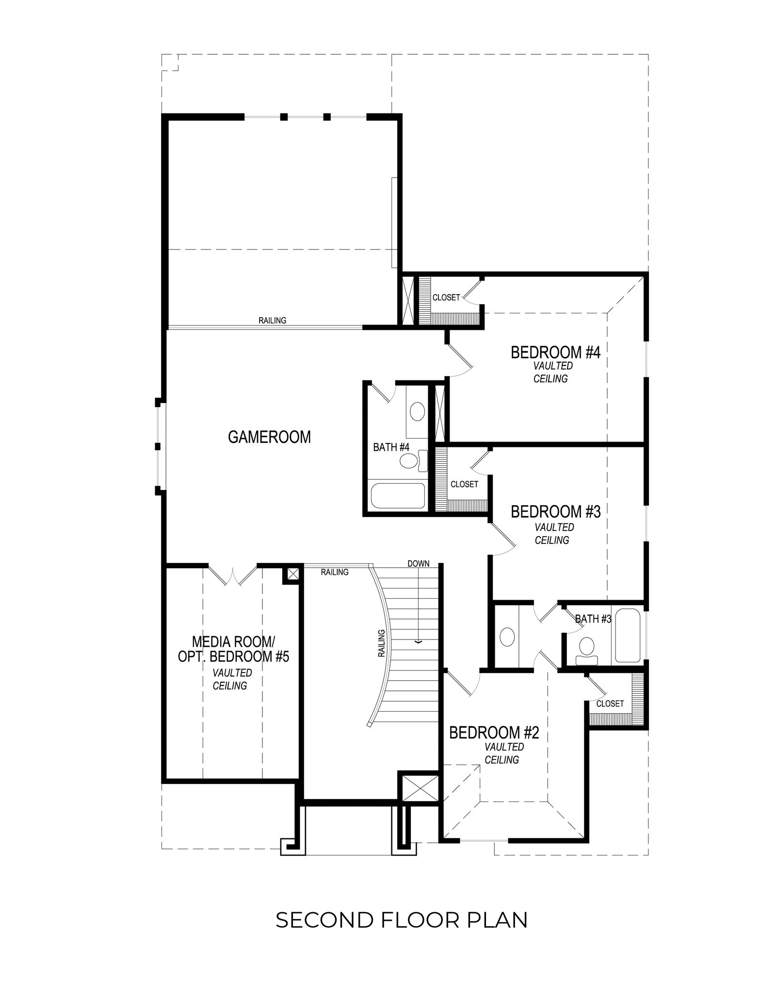 Normandy R - Second Floor Plan