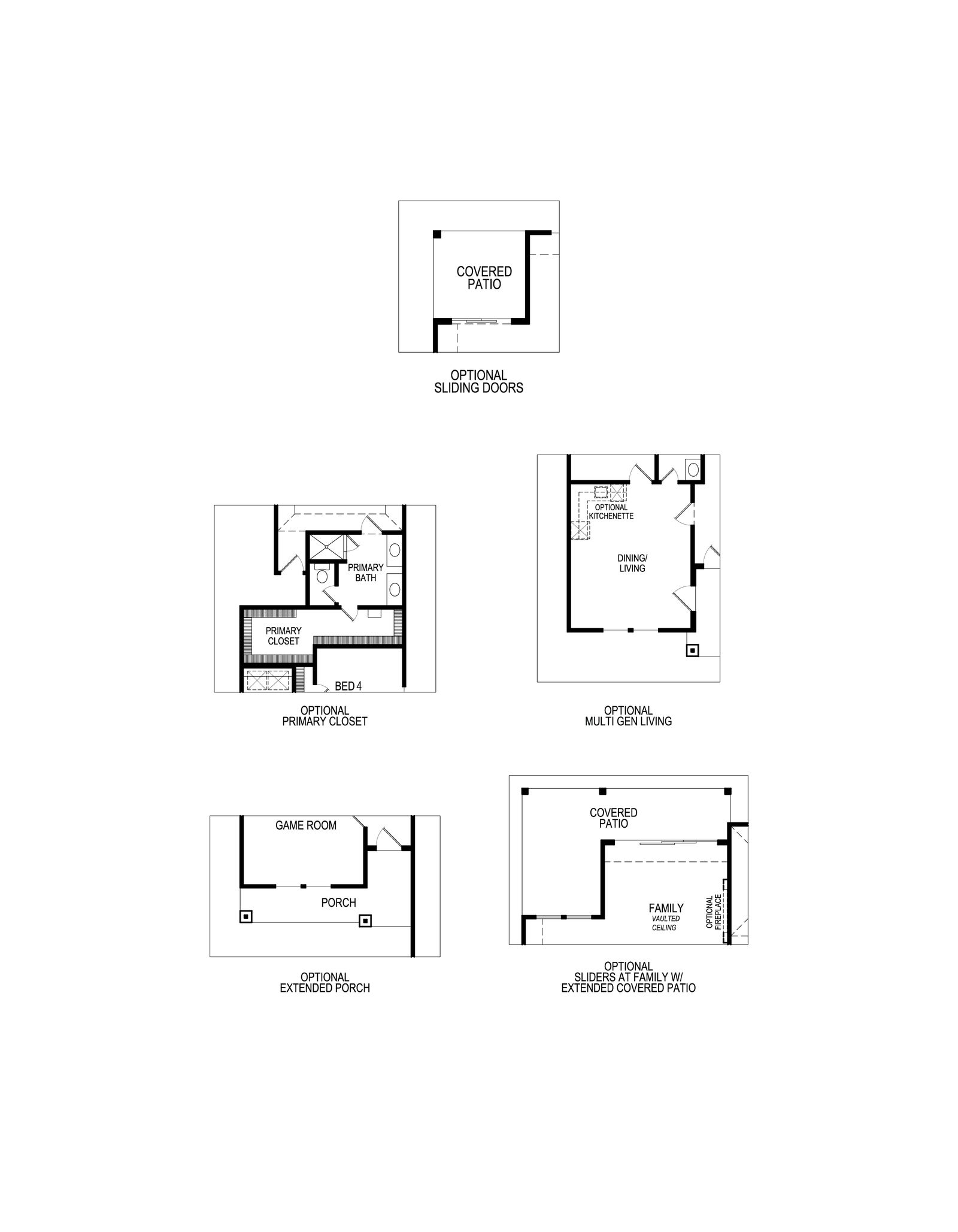 McKinley F - Floor Plan Options