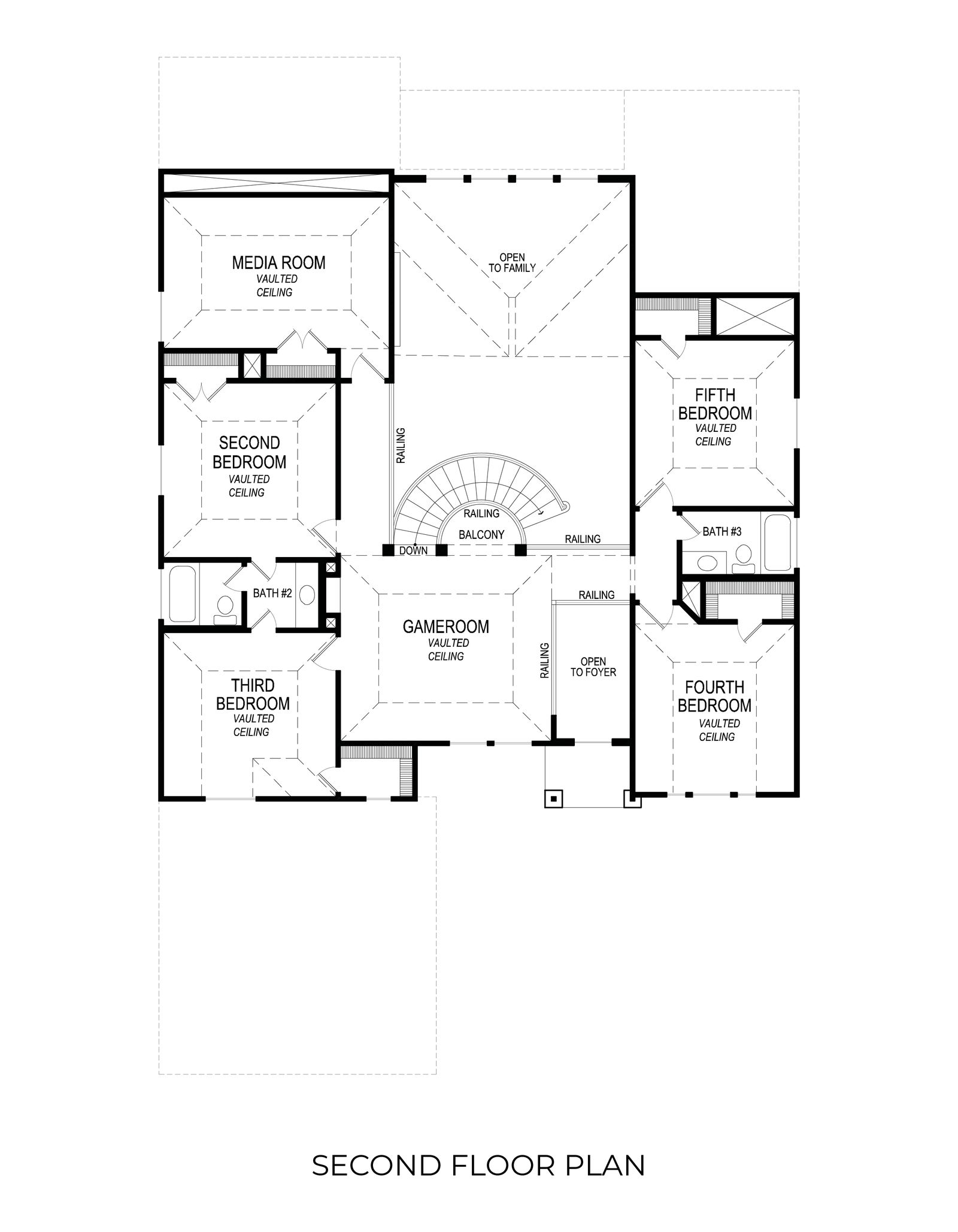 Stonebriar 2FSW (w/Media) Second Floor Plan