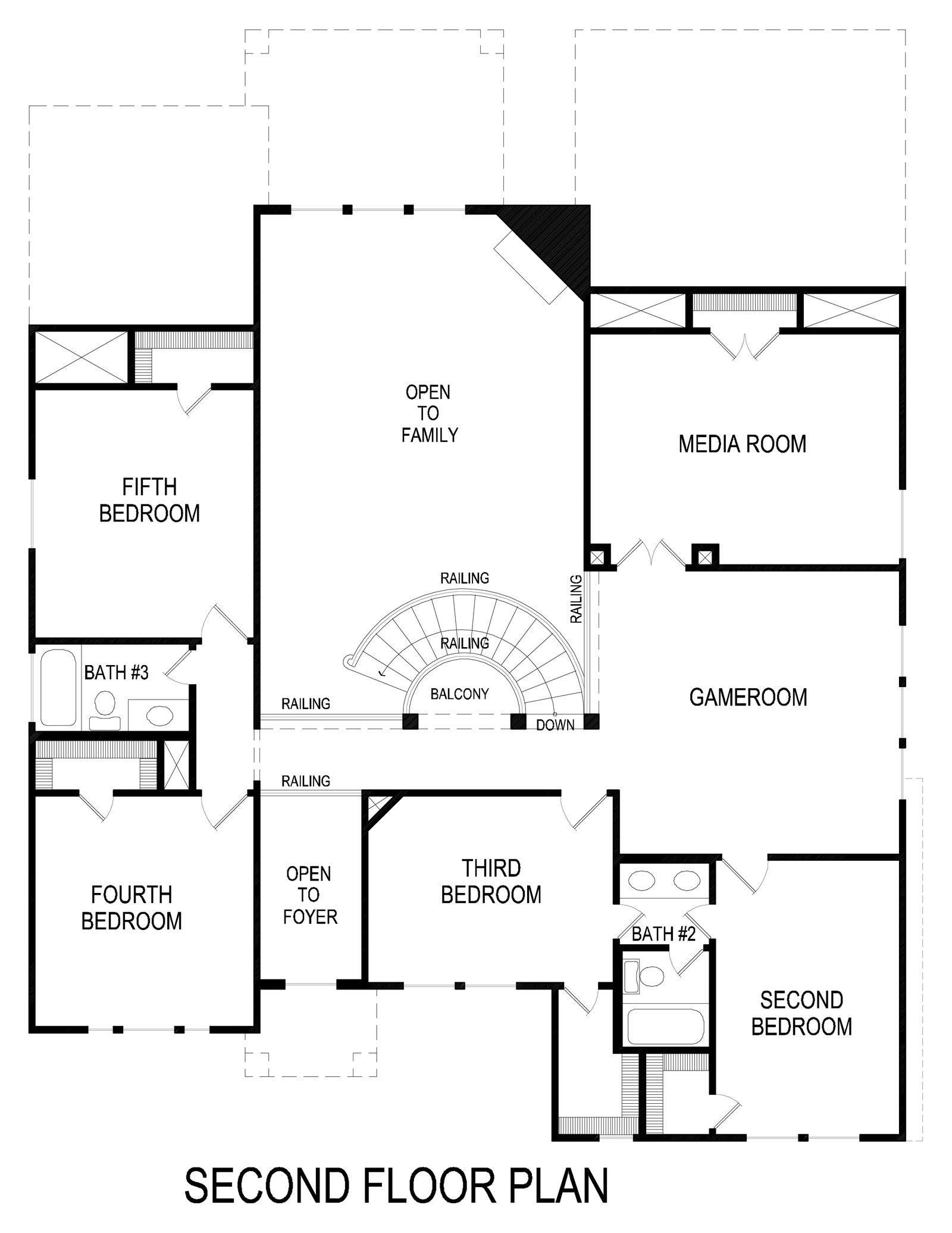 Maverick 2FS (w/Media) Second Floor Plan