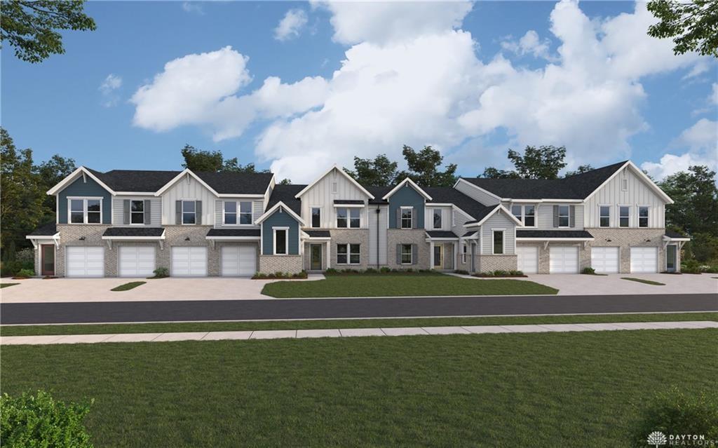 These modern townhomes feature inviting exteriors,