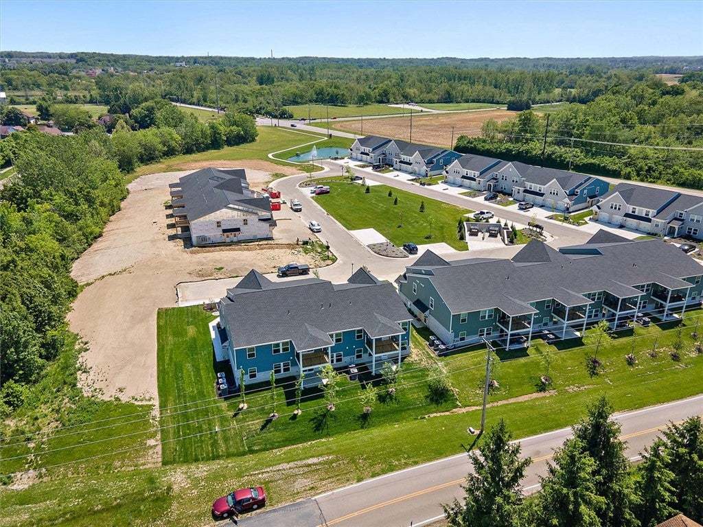 An aerial perspective showcases a vibrant resident