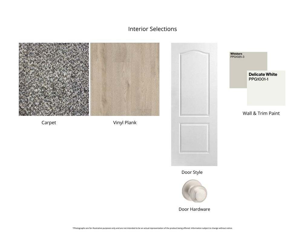 Thoughtfully curated interior selections ensure a