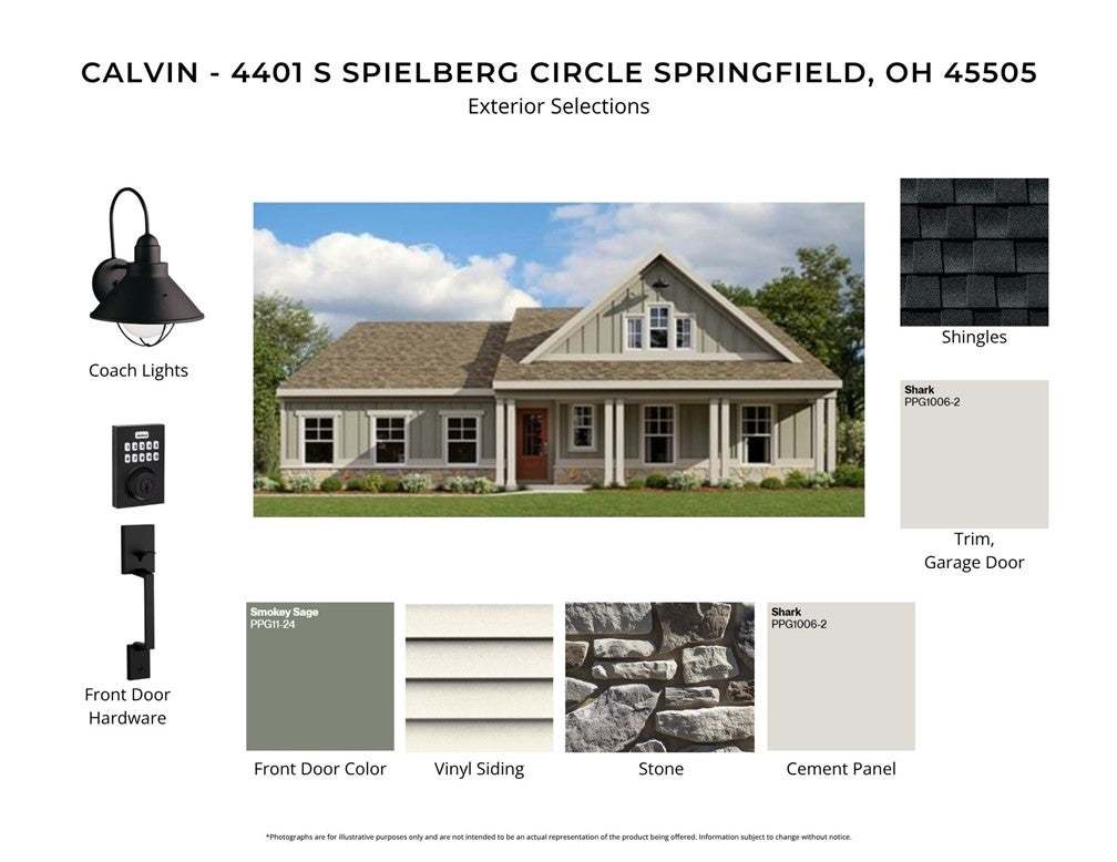 Crafted with durable vinyl siding and stone accent