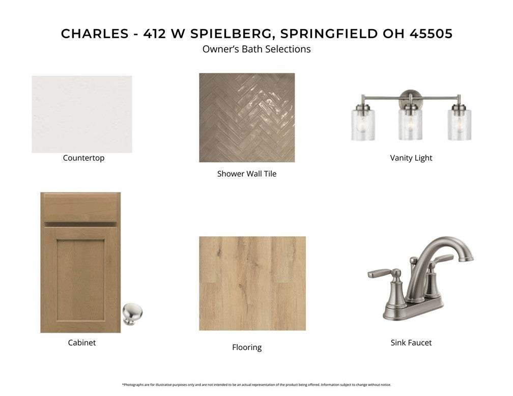Premium selections for the owner's bath, showcasin