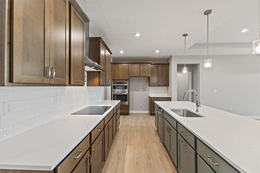 This kitchen showcases a functional layout with an