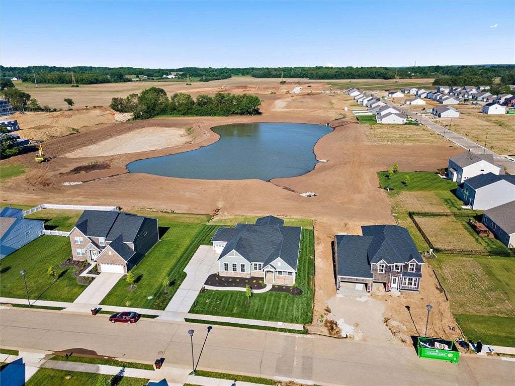 An aerial perspective showcases a developing neigh