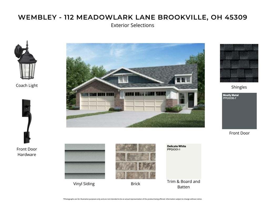 An attractive two-car garage home showcases classi