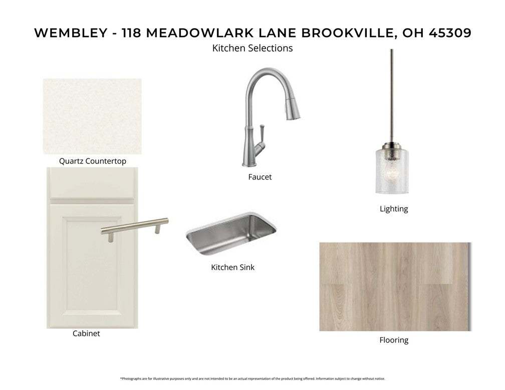 Premium kitchen selections include elegant quartz