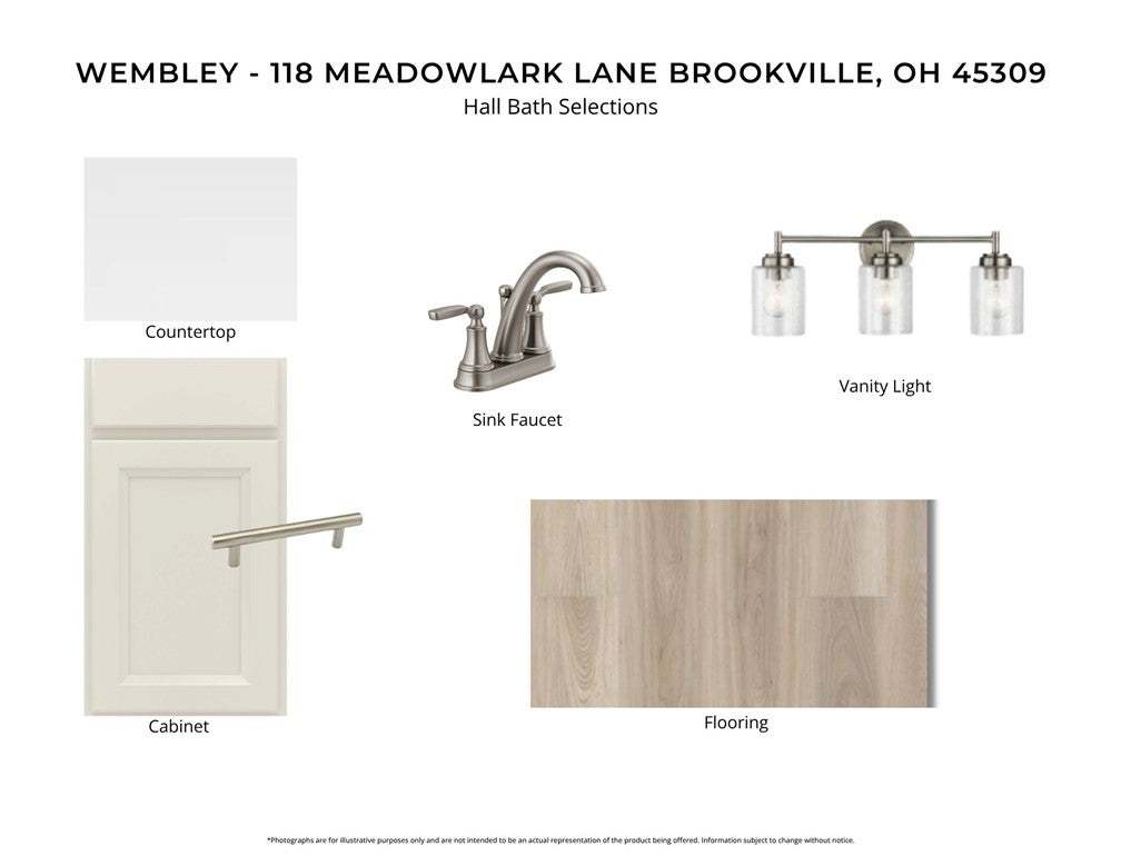 Premium selections for the hall bath include styli