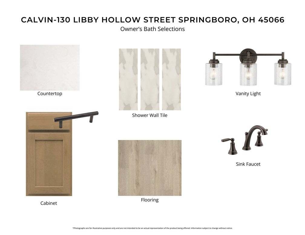 Premium selections for the owner's bath, showcasin