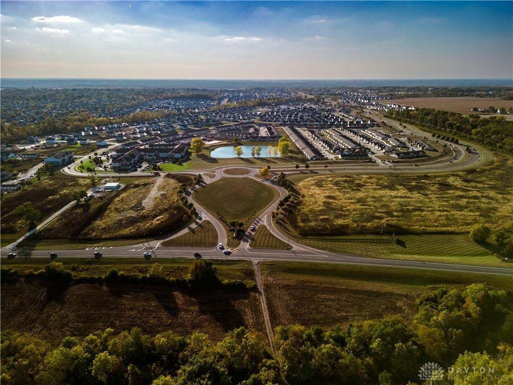 An aerial panorama reveals a harmonious blend of r