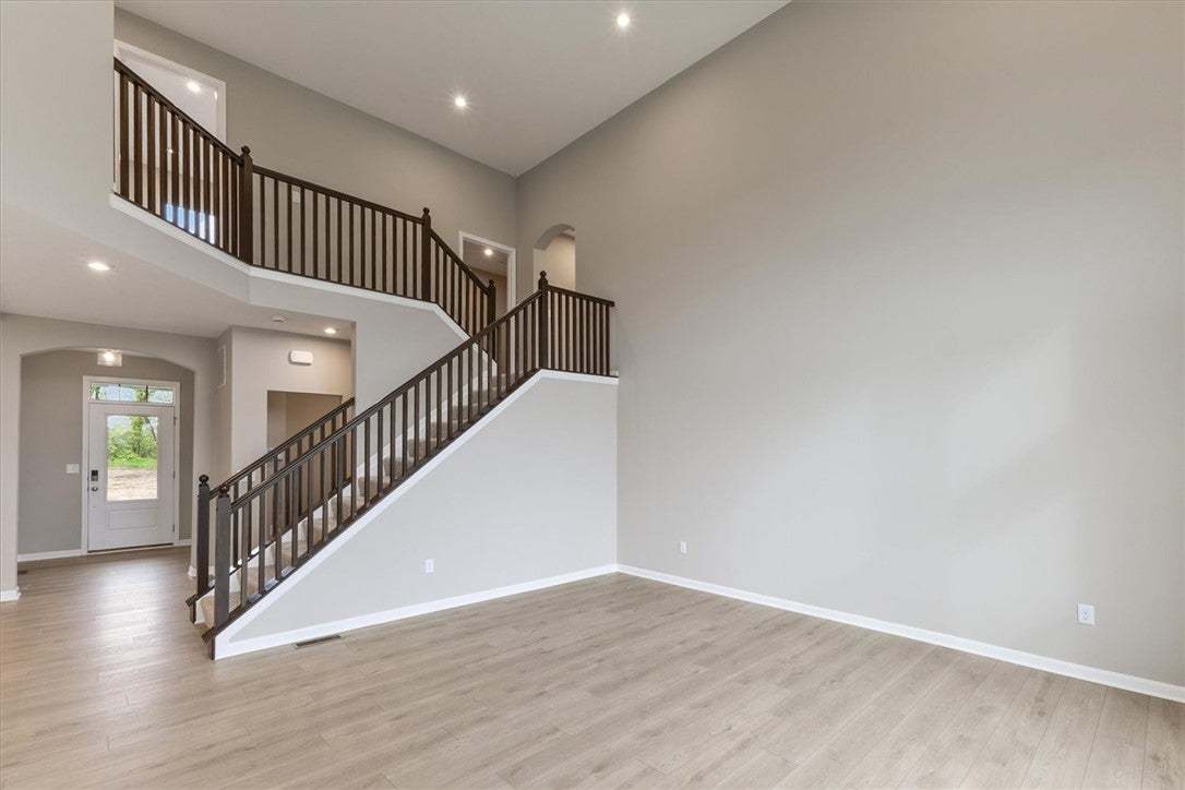 An inviting entryway with abundant natural light a