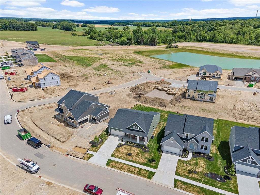 An aerial perspective reveals a developing neighbo