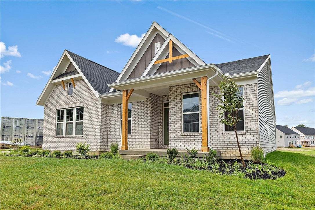 A newly constructed residence showcasing a welcomi