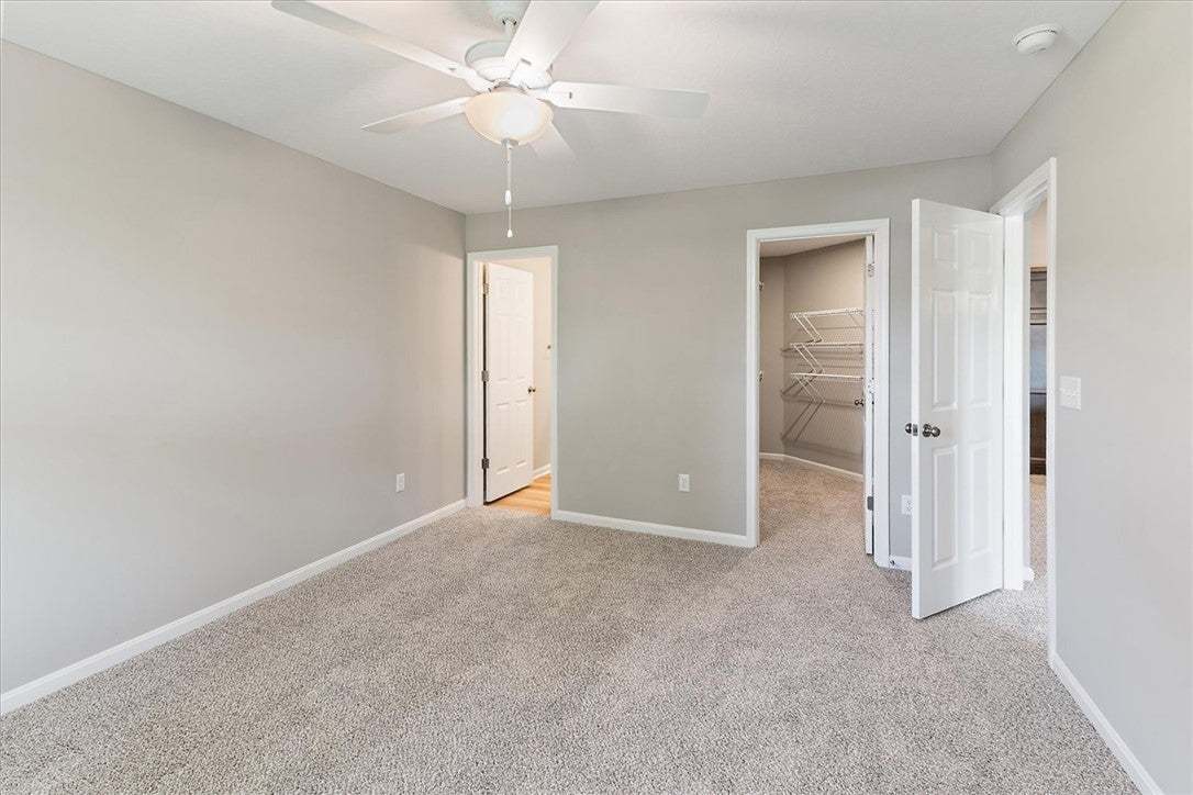 Soft carpeting underfoot defines this comfortable