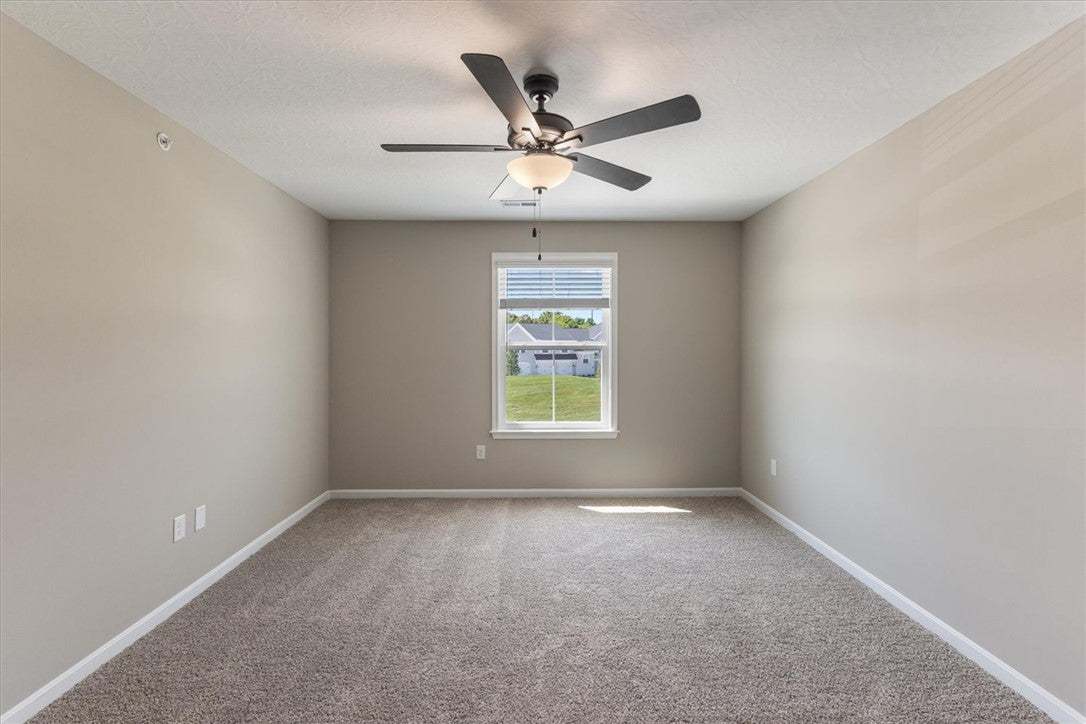 Soft carpeting underfoot defines this comfortable