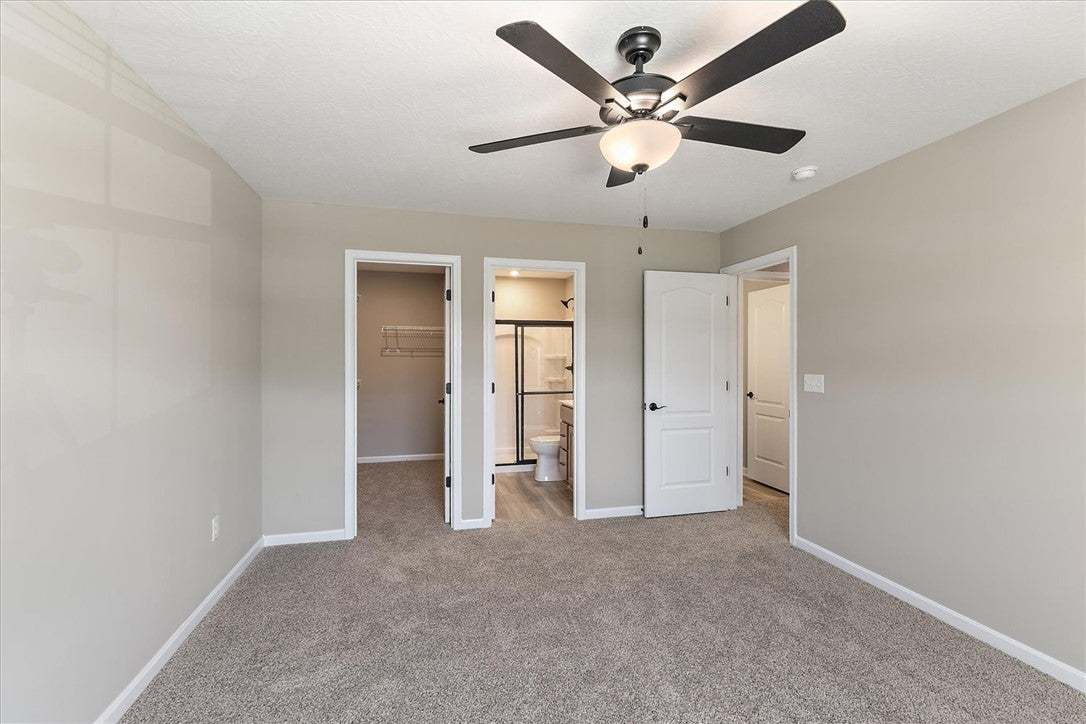 Soft carpeting underfoot defines this comfortable