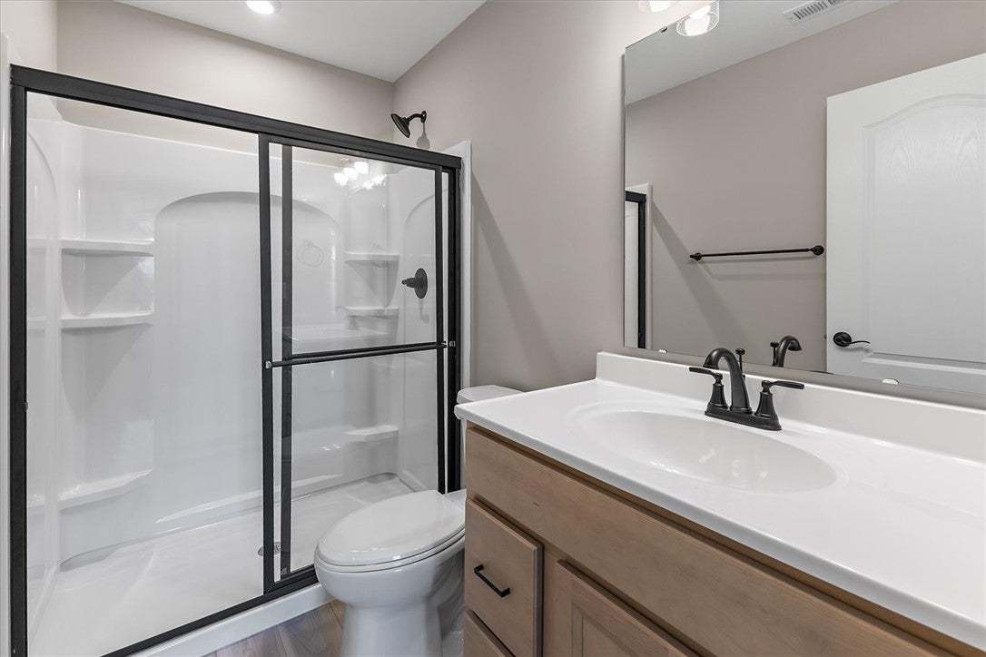 Clean lines and modern fixtures define this stylis
