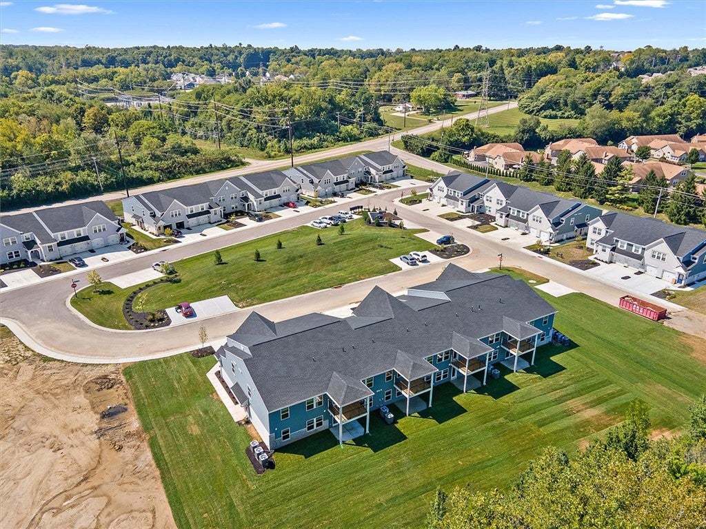 An aerial perspective captures this newly develope