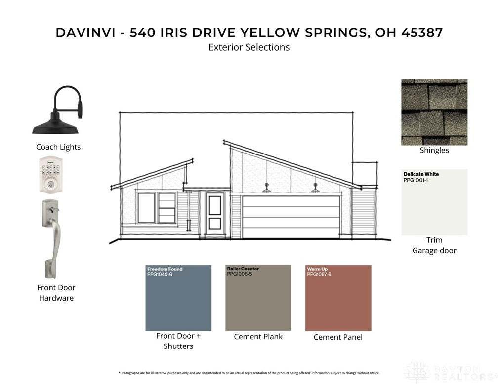 Architectural rendering of a modern residence show