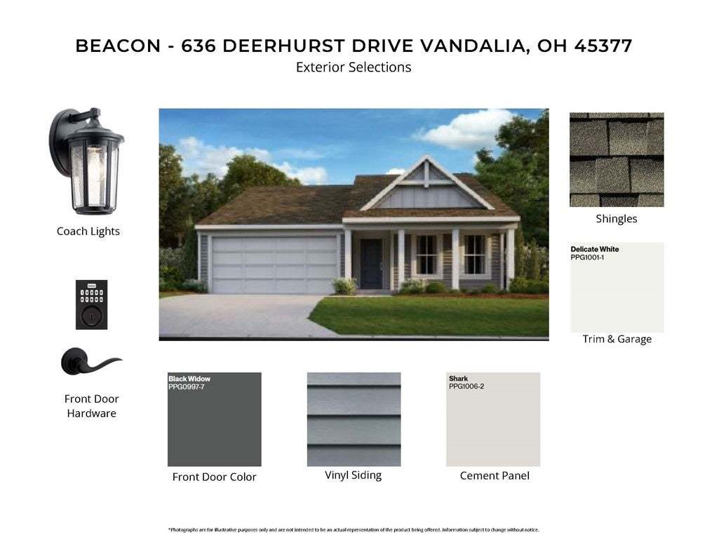 An overview of curated exterior selections details