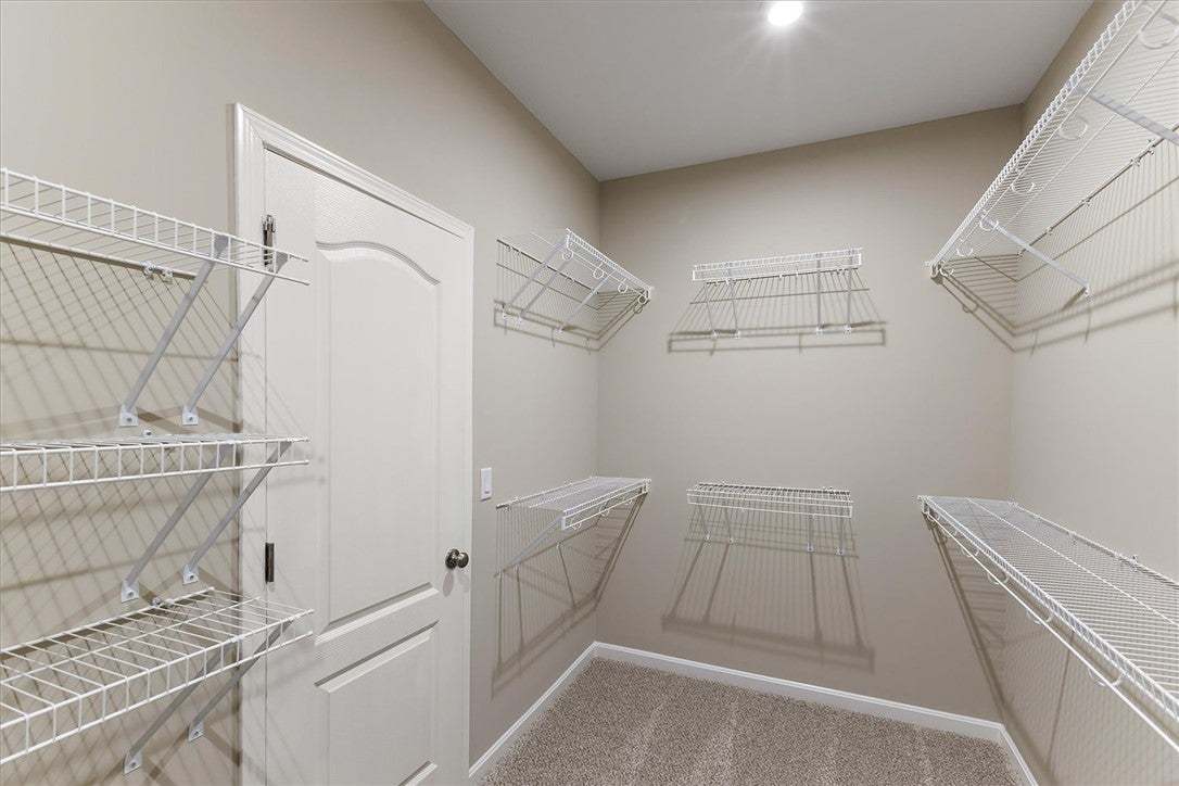 Organize with ease in this functional walk-in clos