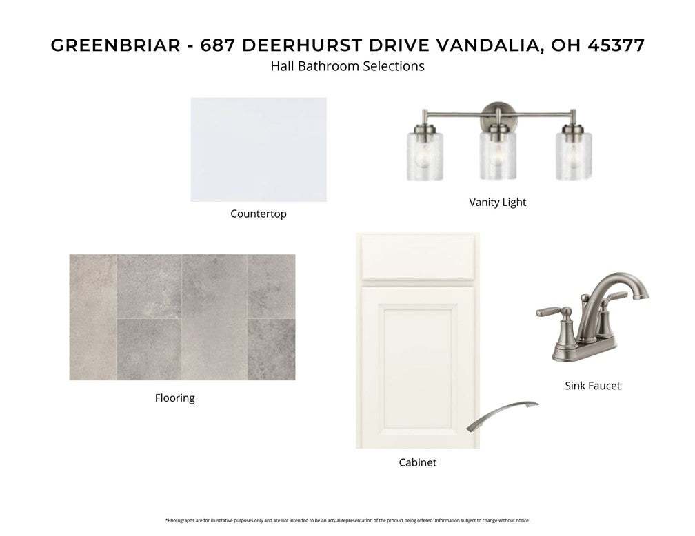Premium selections for the hall bathroom, featurin