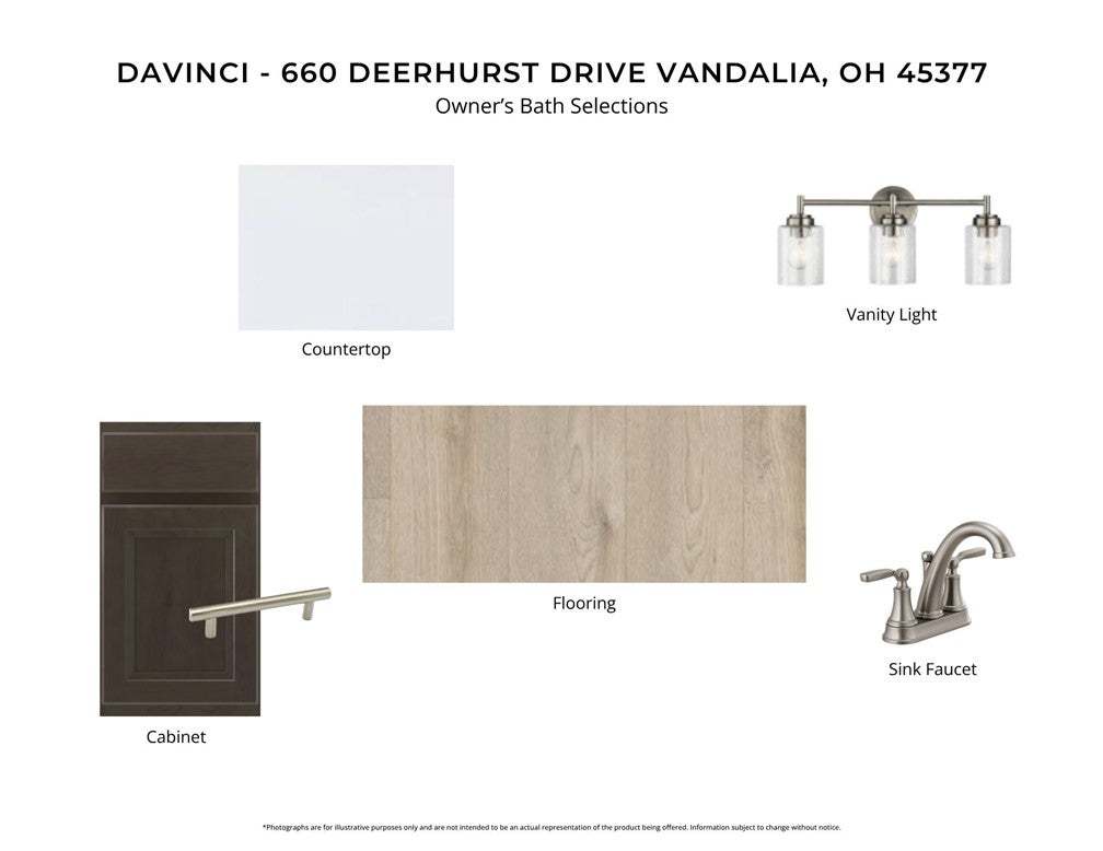 Premium selections for the owner's bath, featuring