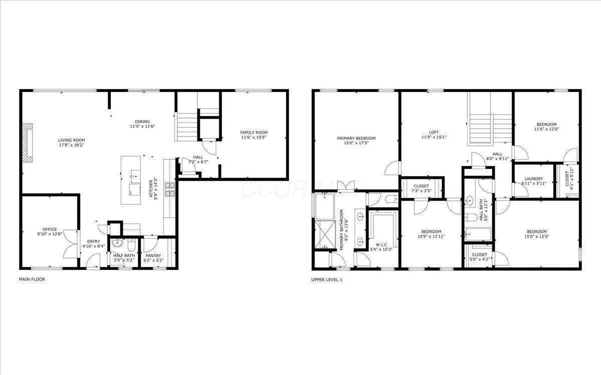 37-Main and Upstairs Floorplans