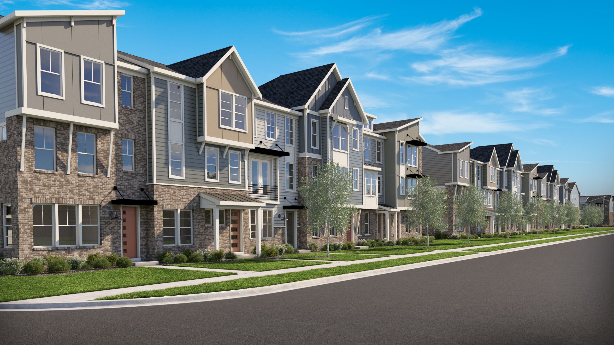 The Townes at Hampton Walk in Mc Cordsville, IN New Homes by Fischer