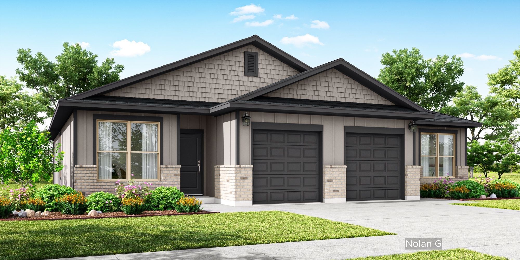 Ridge at Knob Creek Duplexes por Flintrock Builders en Killeen Texas
