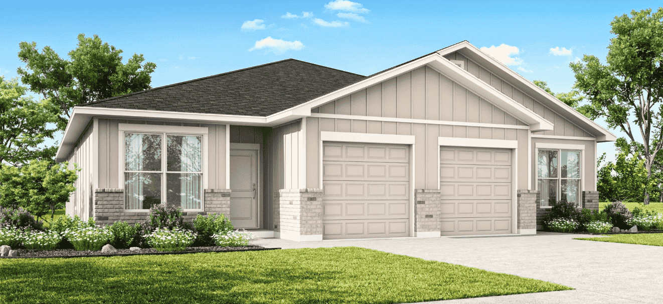 Freedom Ranch Duplexes por Flintrock Builders en Killeen Texas