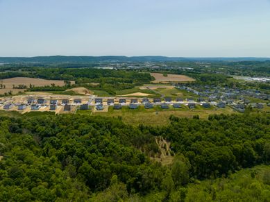 McIntosh Farms aerial view under construction