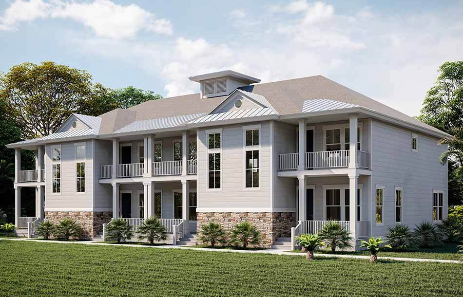 Front exterior render of the Volpe and Reynard