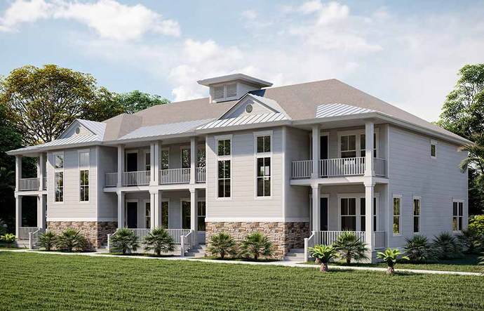 Front exterior render of the Volpe and Reynard