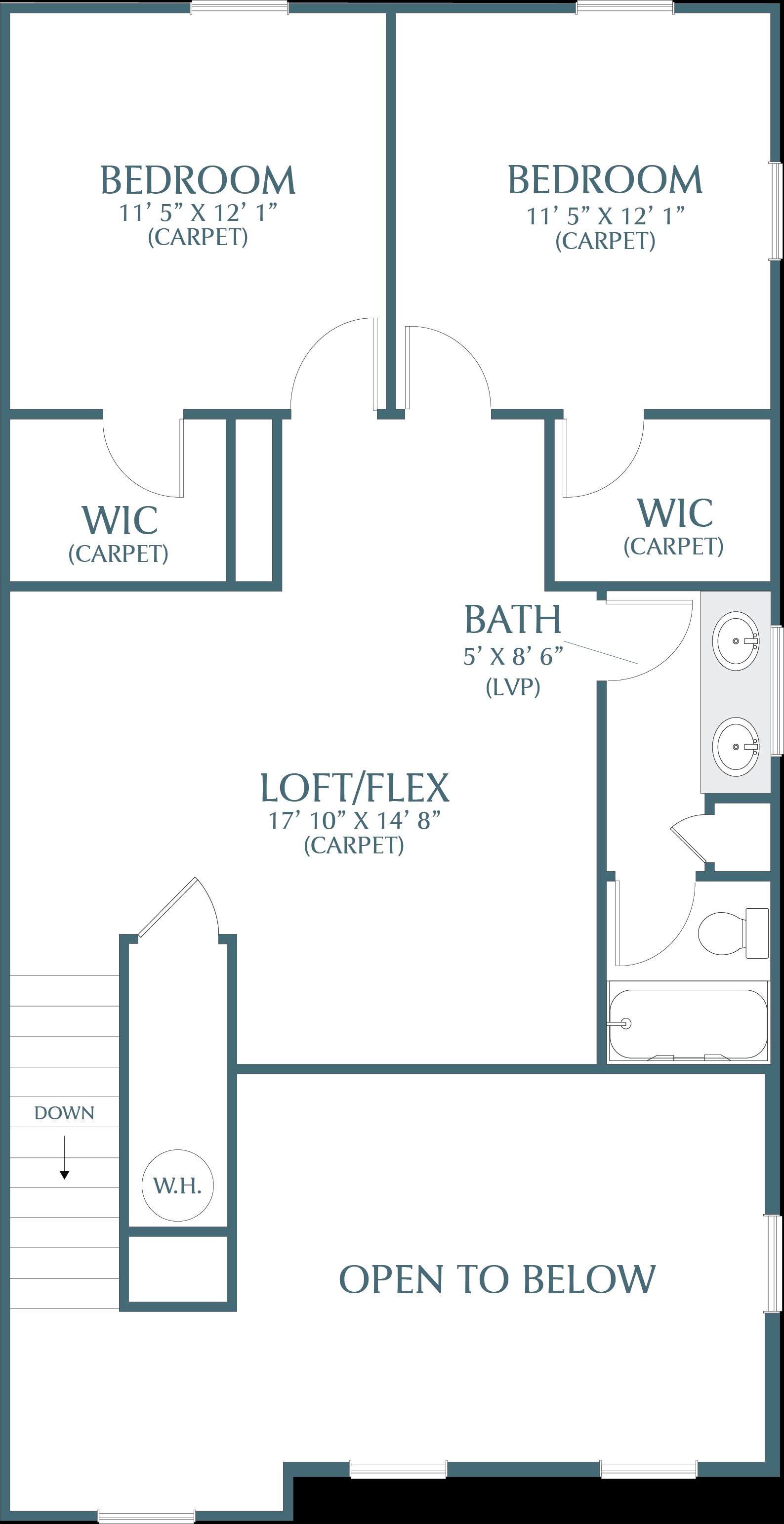 Duchess Second Floor Layout